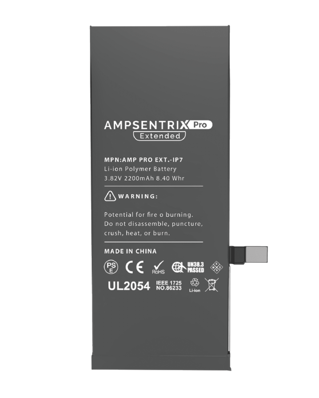 Extended Capacity Replacement Battery Compatible For iPhone 7 (AmpSentrix Pro Extended)