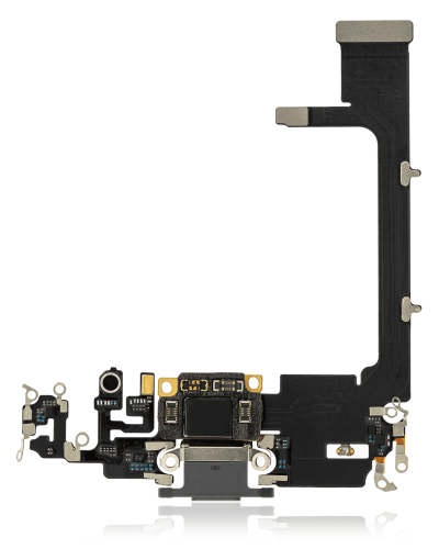 Charging Port Flex Cable With Board Compatible For iPhone 11 Pro (PART # 821-02140-06) (Aftermarket Plus) (Midnight Green)