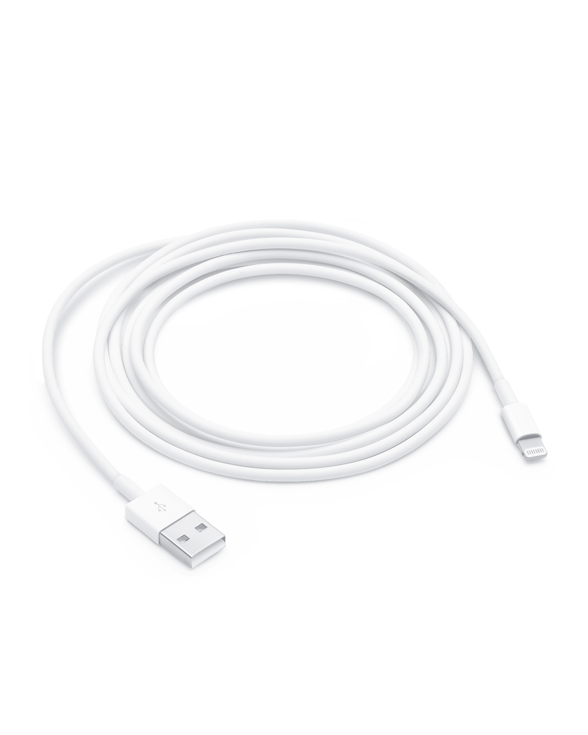USB-A To Lightning Cable (3ft.) For iPhone / iPad / iPod (Used OEM Pull) (Bulk Pack) (50 Pack)
