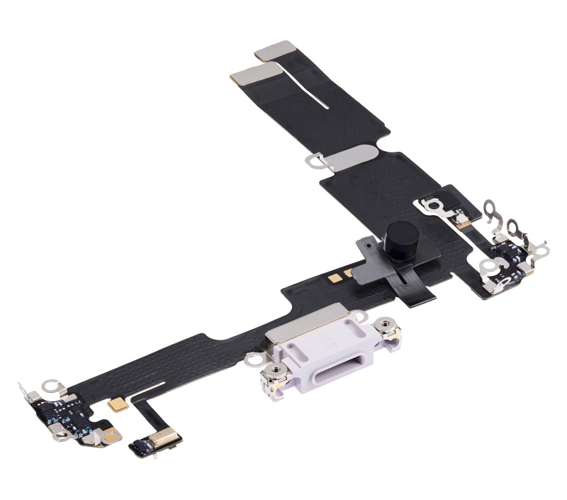Charging Port Flex Cable Compatible For iPhone 14 Plus (Premium) (Purple)