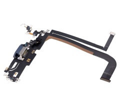 Charging Port Flex Cable Compatible For iPhone 13 Pro Max (Used OEM Pull) (Sierra Blue)