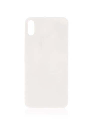 Back Cover Glass Compatible For iPhone X (No Logo) (Silver)