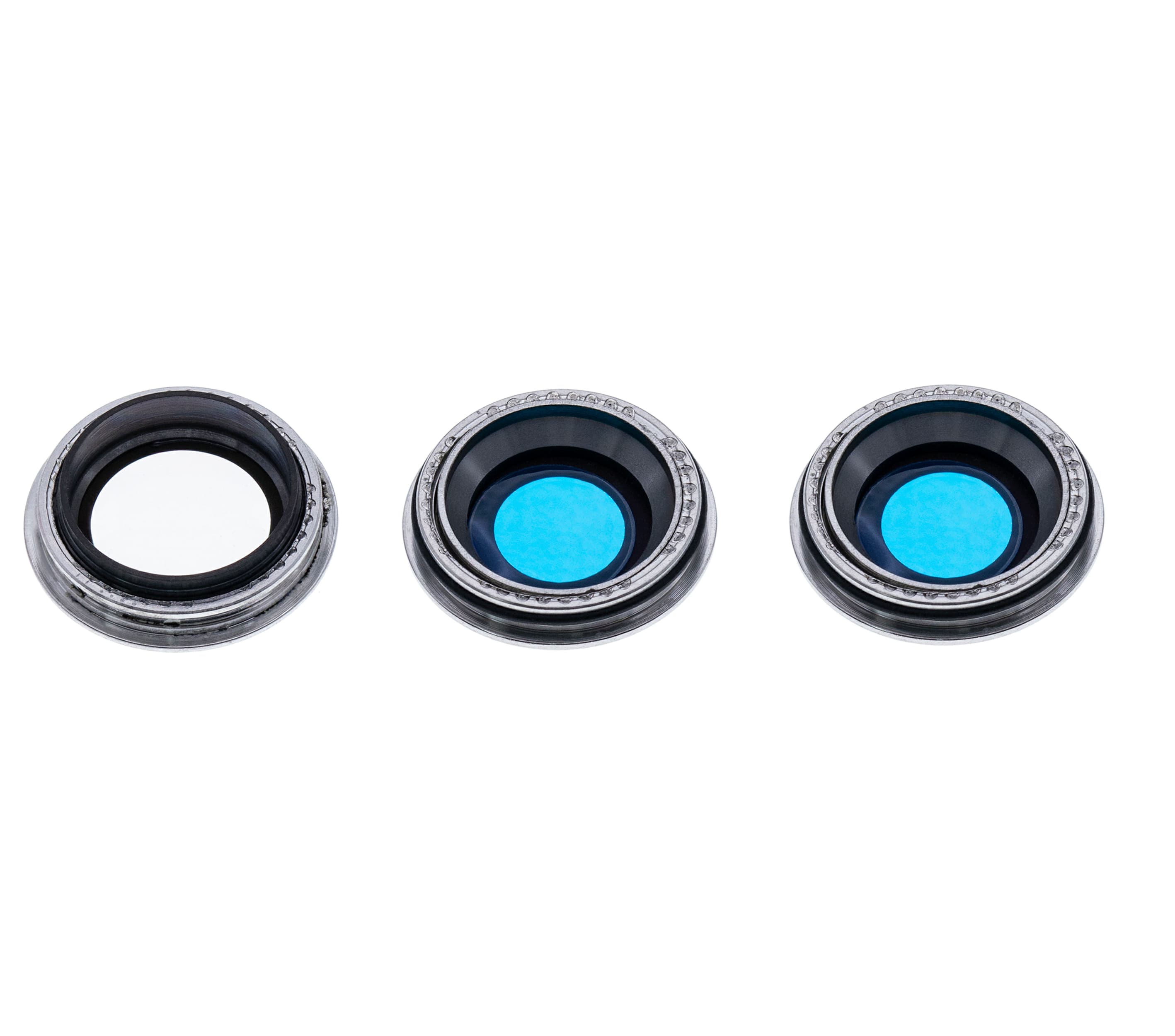 Back Camera Lens With Bracket & Bezel Compatible For iPhone 11 Pro / Pro Max (White) (Real Sapphire / Premium)