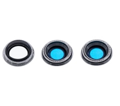 Back Camera Lens With Bracket & Bezel Compatible For iPhone 11 Pro / Pro Max (White) (Real Sapphire / Premium)