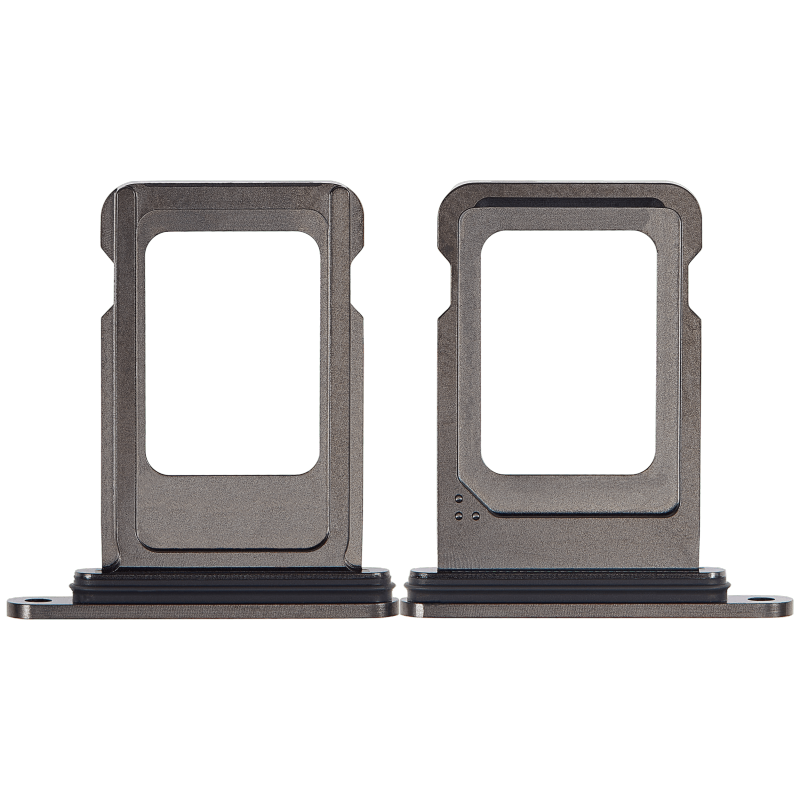 Single Sim Card Tray Compatible For iPhone 15 Pro / 15 Pro Max (Black Titanium)