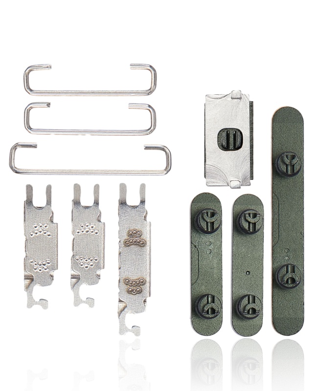 Hard Buttons (Power / Volume / Switch) Compatible For iPhone 13 / 13 Mini (Green)