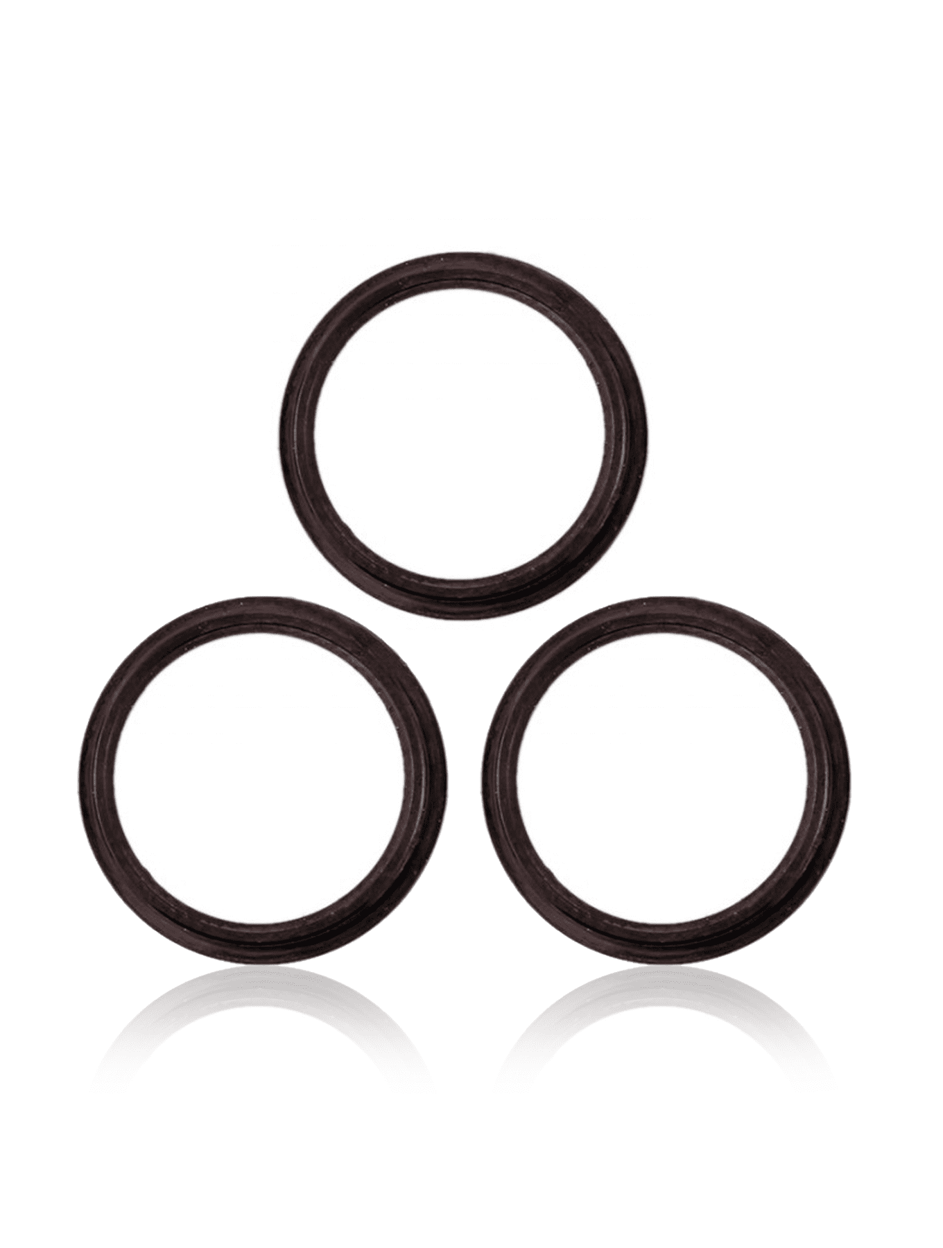 Back Camera Bezel Ring Only Compatible For iPhone 11 Pro / 11 Pro Max (Black) (3 Piece Set) (10 Pack)