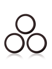 Back Camera Bezel Ring Only Compatible For iPhone 11 Pro / 11 Pro Max (Black) (3 Piece Set) (10 Pack)