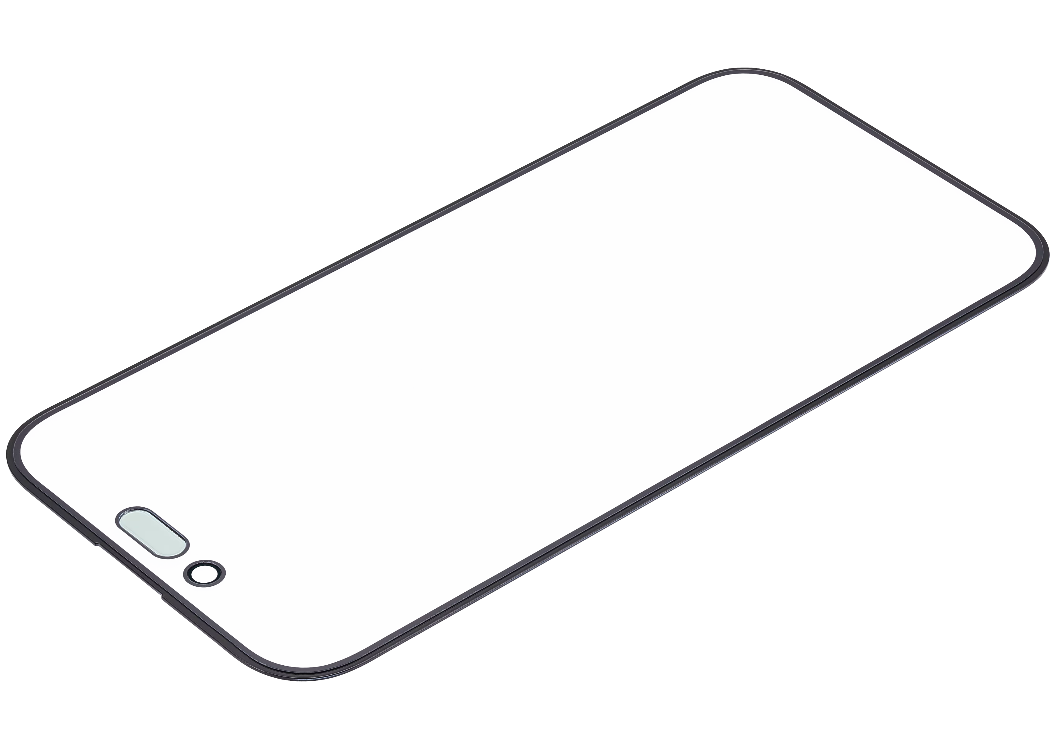 2 in 1 With Frame Included (Front Glass + OCA Pre-Installed) Compatible For iPhone 14 Pro (OCA Master)