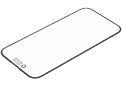 2 in 1 With Frame Included (Front Glass + OCA Pre-Installed) Compatible For iPhone 14 Pro (OCA Master)