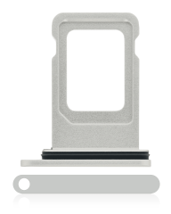 Dual Sim Card Tray Compatible For iPhone 11 (White)
