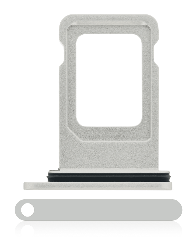 Dual Sim Card Tray Compatible For iPhone 11 (White)