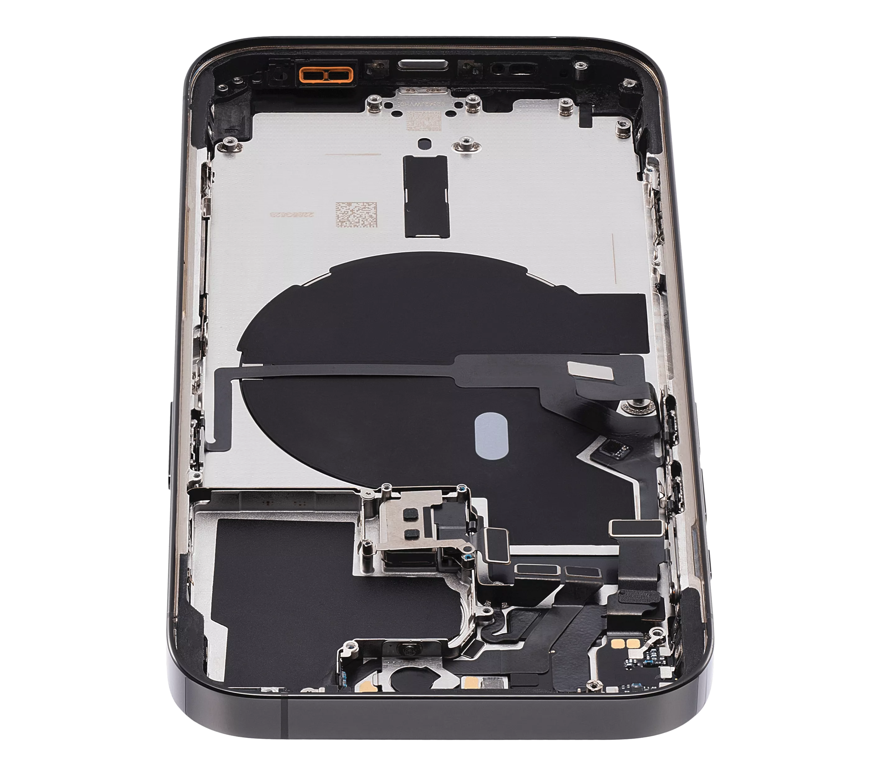 Back Housing W/ Small Pre-Installed Compatible For iPhone 14 Pro (U.S Version) (Used OEM Pull: Grade C) (Space Black)