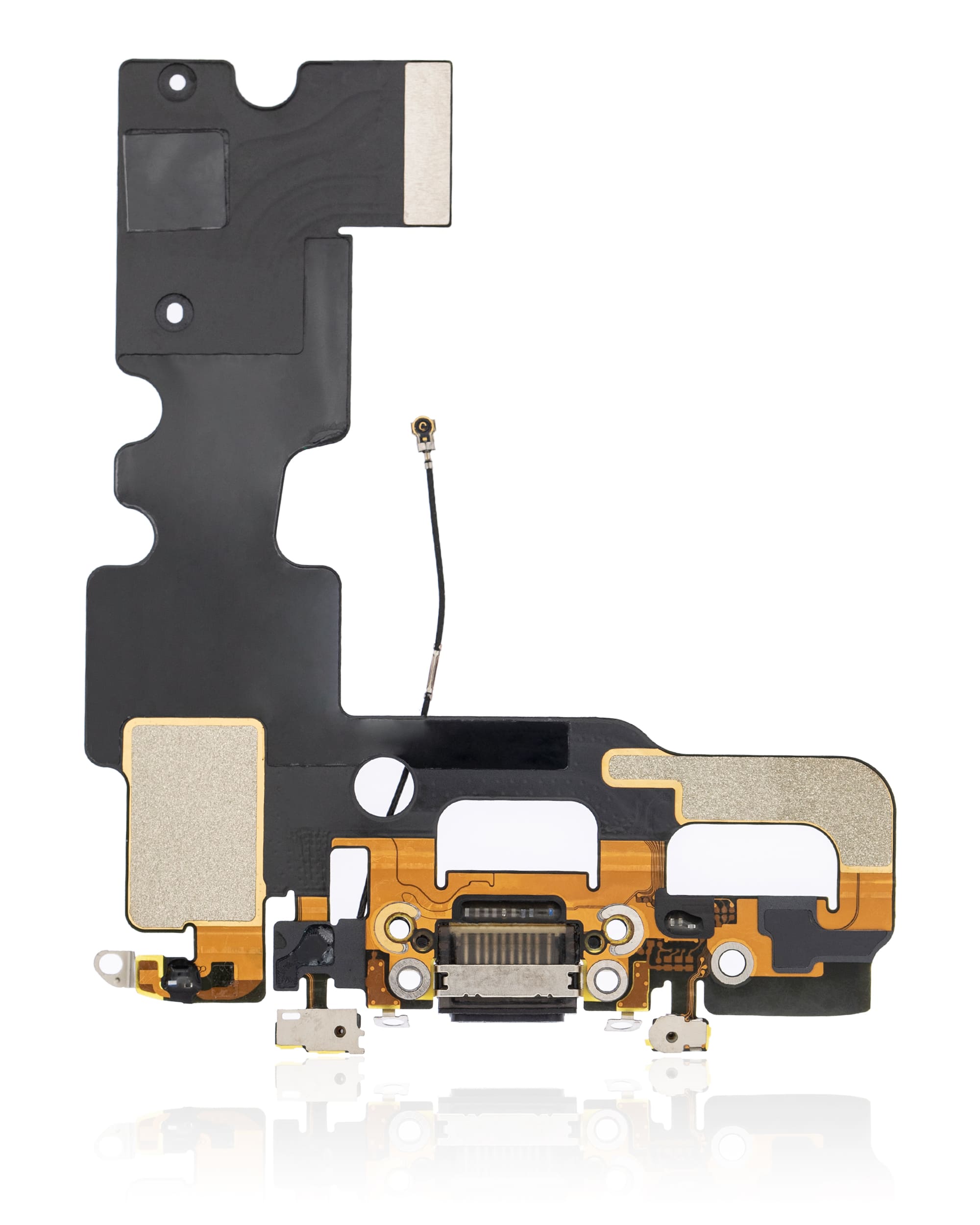 Charging Port Flex Cable Compatible For iPhone 7 (Premium) (Jet / Matte Black)