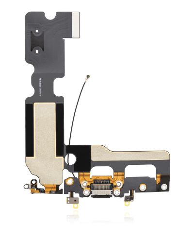 Charging Port Flex Cable Compatible For iPhone 7 Plus (Premium) (Jet / Matte Black)