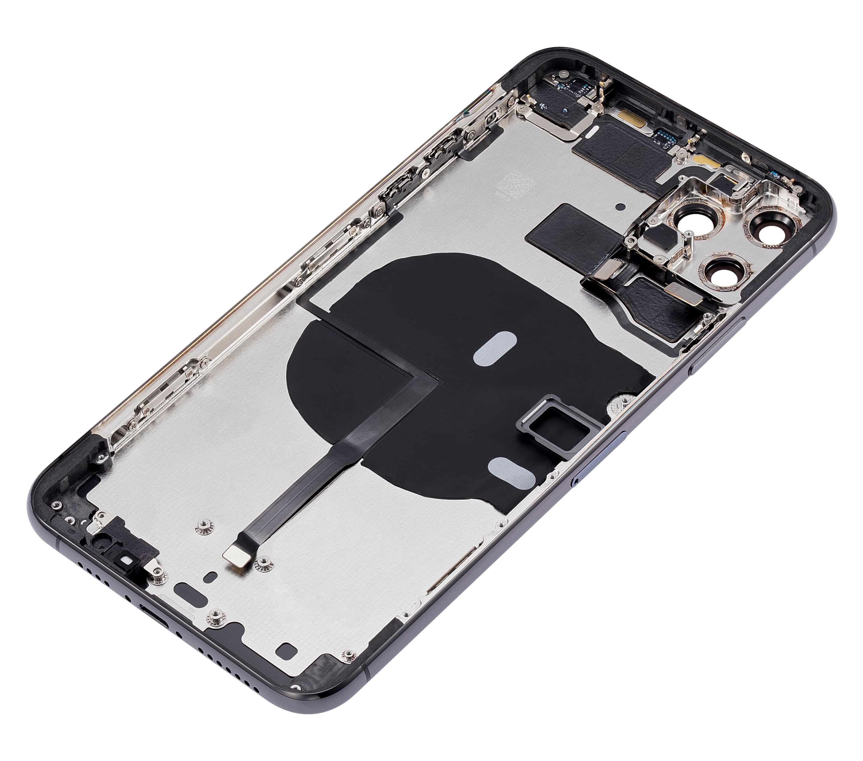 Back Housing W/ Small Components Pre-Installed Compatible For iPhone 11 Pro Max (No Logo) (Aftermarket Plus) (Space Gray)