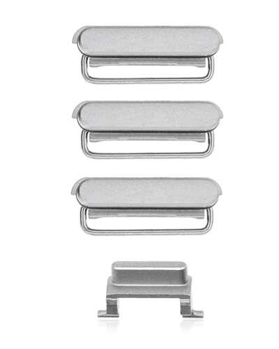 Hard Buttons (Power / Volume / Switch) Compatible For iPhone 6S (Silver)