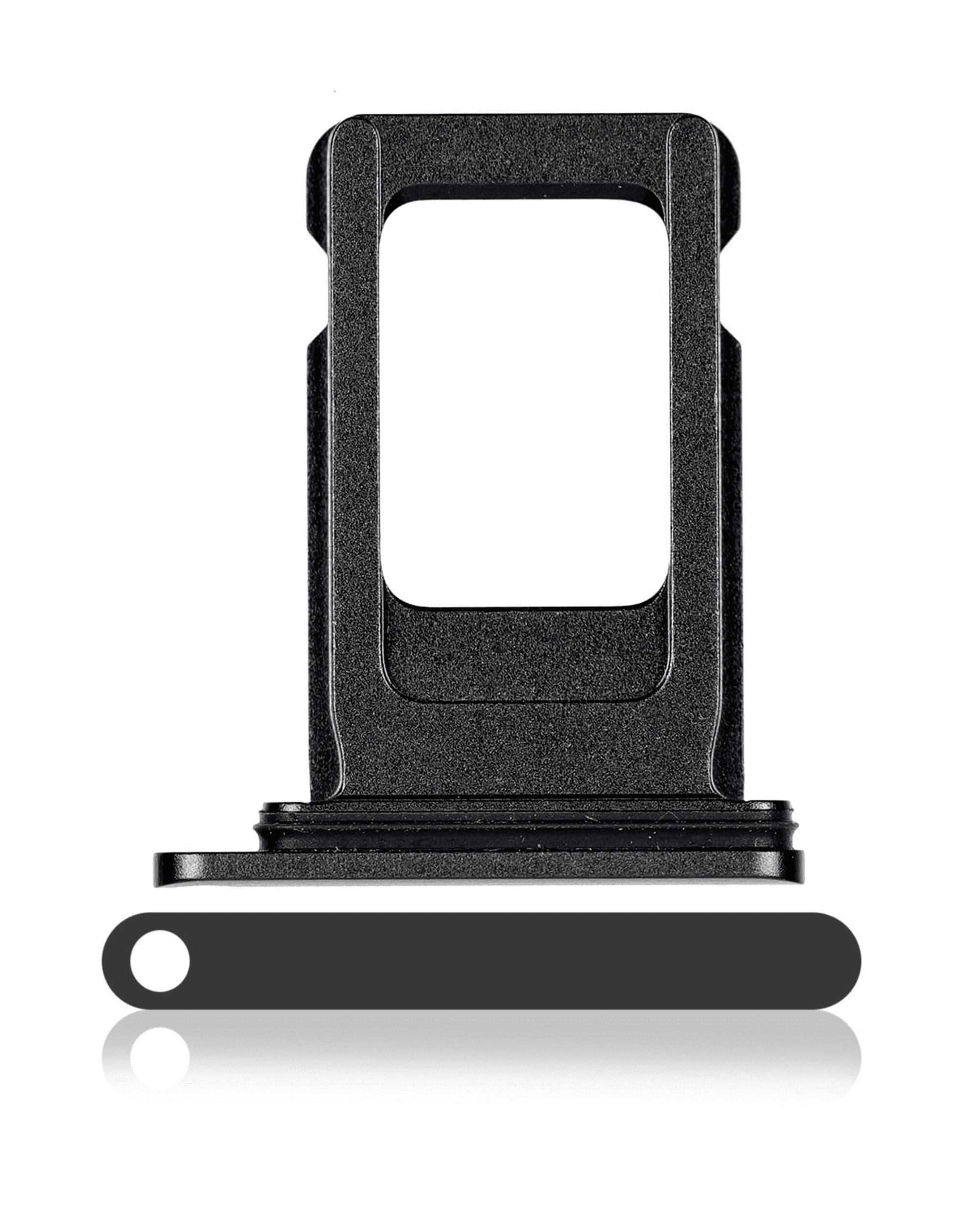 Single Sim Card Tray Compatible For iPhone 11 (Black)
