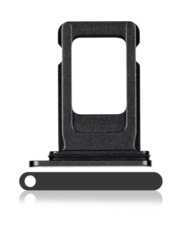 Single Sim Card Tray Compatible For iPhone 11 (Black)