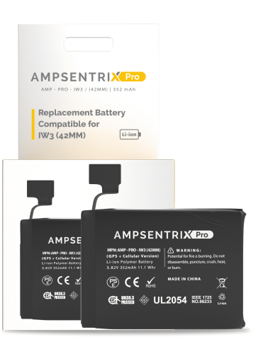 Replacement Battery Compatible For Watch Series 3 (42MM) (GPS + Cellular Version) (AmpSentrix Pro)