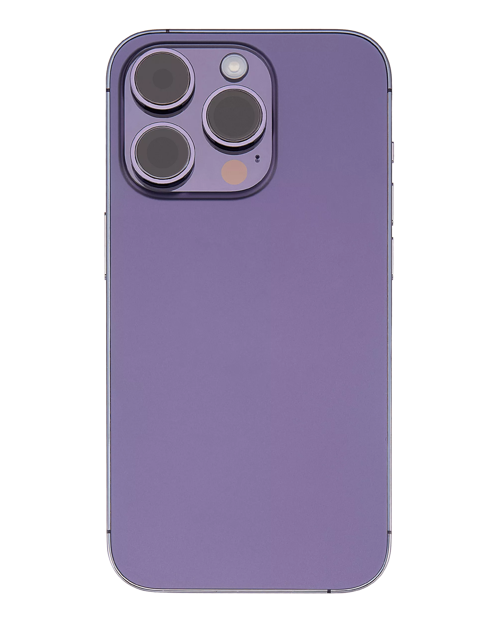 Back Housing W/ Small Pre-Installed Compatible For iPhone 14 Pro (U.S Version) (Used OEM Pull: Grade B) (Deep Purple)