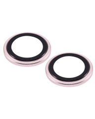 Casper Camera Lens Protector Compatible For iPhone 13 / 13 Mini (Pink) (Clear)