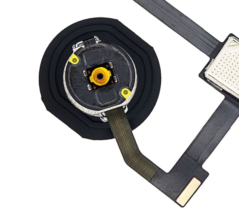 Home Button With Flex Compatible For iPad Mini 4 (Gold)