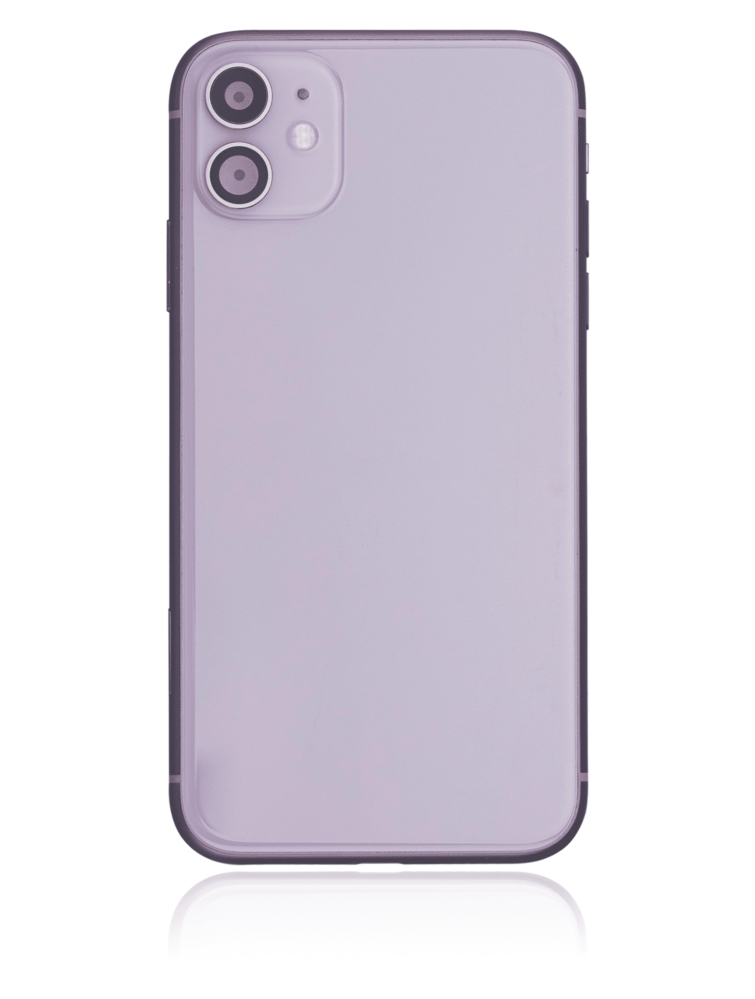 Back Housing W/ Small Components Pre-Installed Compatible For iPhone 11 (Used OEM Pull: Grade C) (Purple)