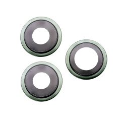 Back Camera Lens With Bracket & Bezel Compatible For iPhone 11 Pro / Pro Max (Green) (Real Sapphire / Premium)