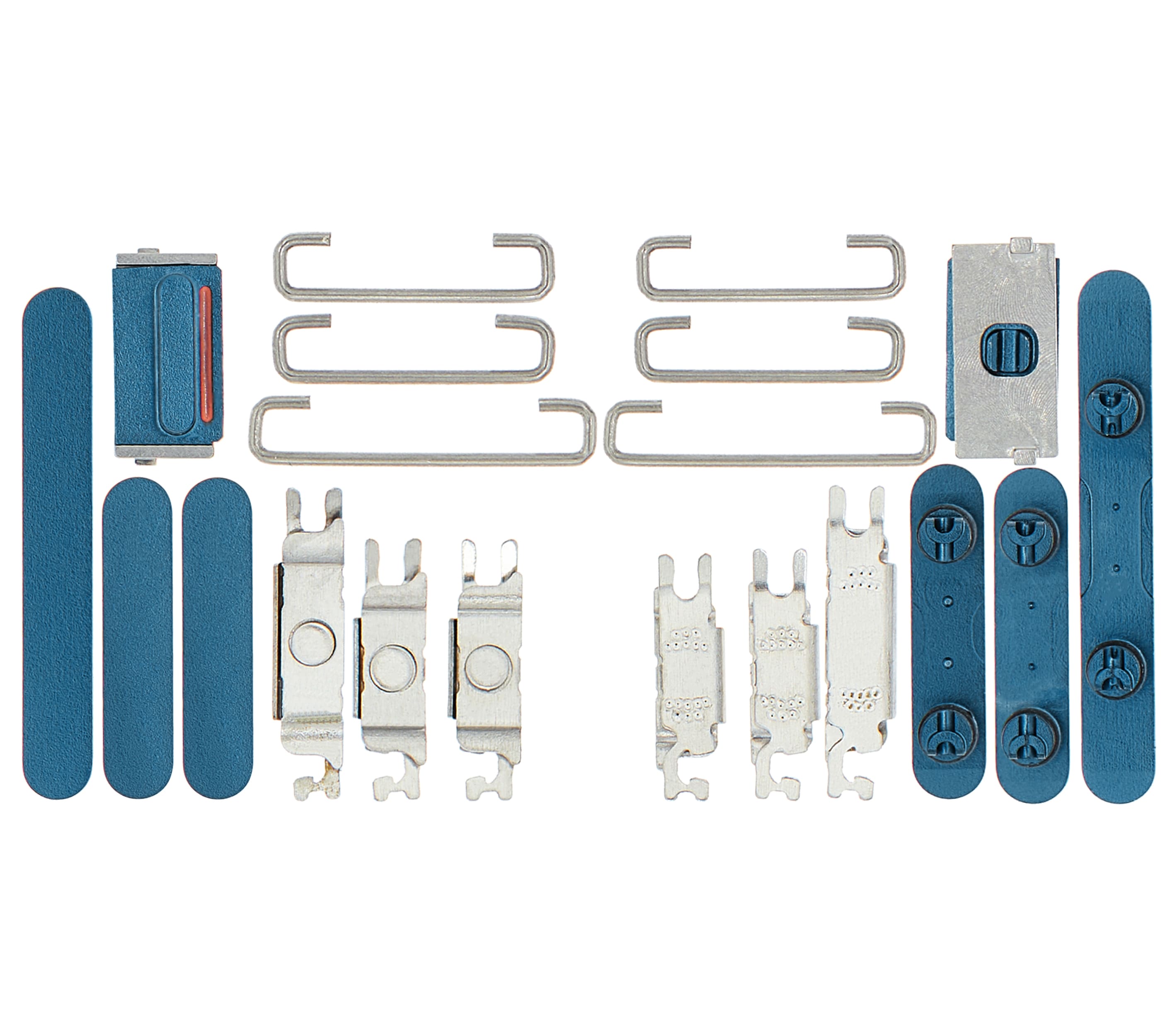 Hard Buttons (Power / Volume / Switch) Compatible For iPhone 13 / 13 Mini (Blue)