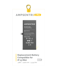 Replacement Battery Compatible For iPhone 13 Mini (AmpSentrix Pro)