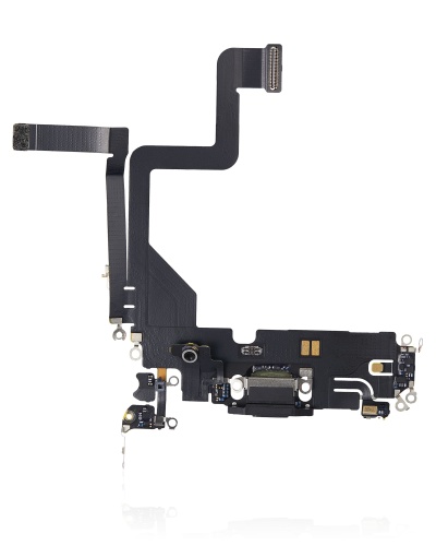 Charging Port Flex Cable Compatible For iPhone 14 Pro (Premium) (Space Black)