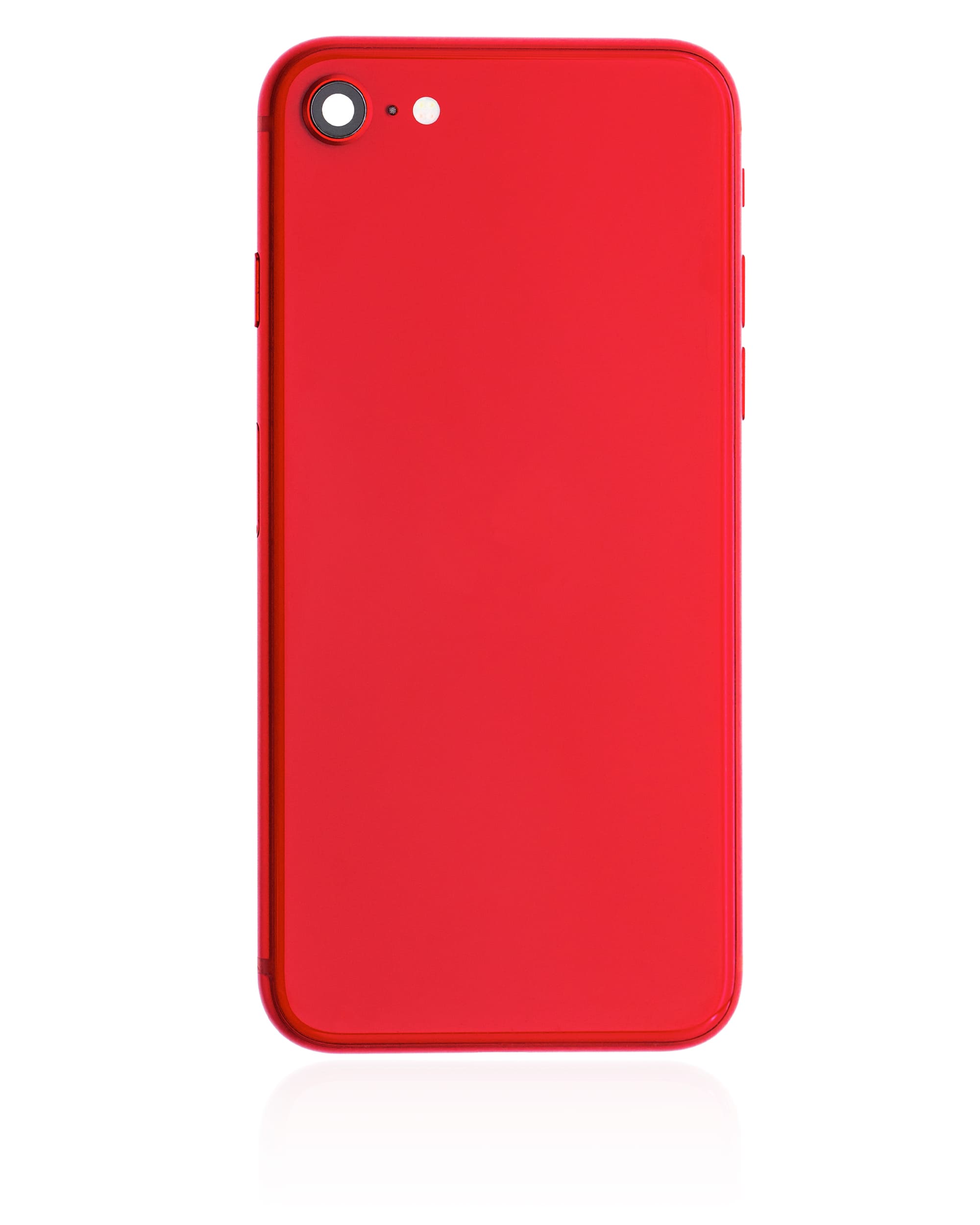 Back Housing W/ Small Components Pre-Installed Compatible For iPhone SE (2020) (Used OEM Pull: Grade C) (Red)