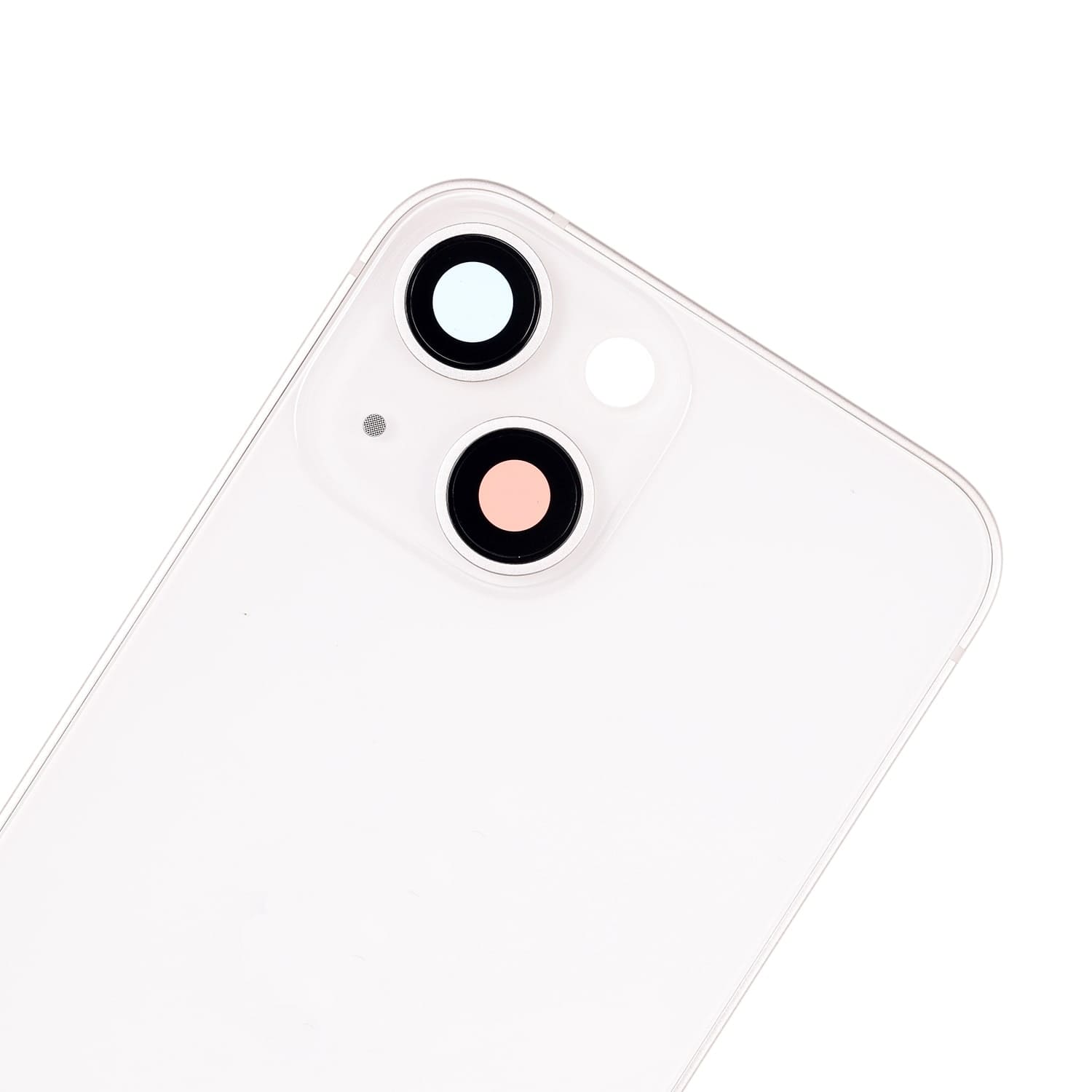 Back Housing W/ Small Components Pre-Installed Compatible For iPhone 13 Mini (US Version) (Used OEM Pull: Grade A) (Starlight)