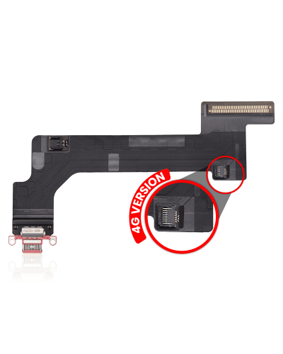 Charging Port Flex Cable Compatible For iPad 10 (2022) (4G Version) (Premium) (Pink)