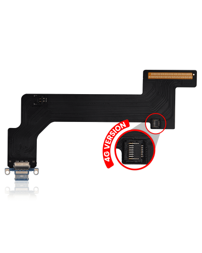 Charging Port Flex Cable Compatible For iPad 10 (2022) (4G Version) (Aftermarket Plus) (Blue)