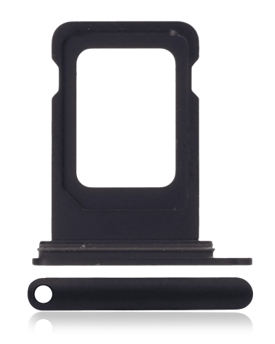 Dual Sim Card Tray Compatible For iPhone 14 Pro / 14 Pro Max (Space Black)