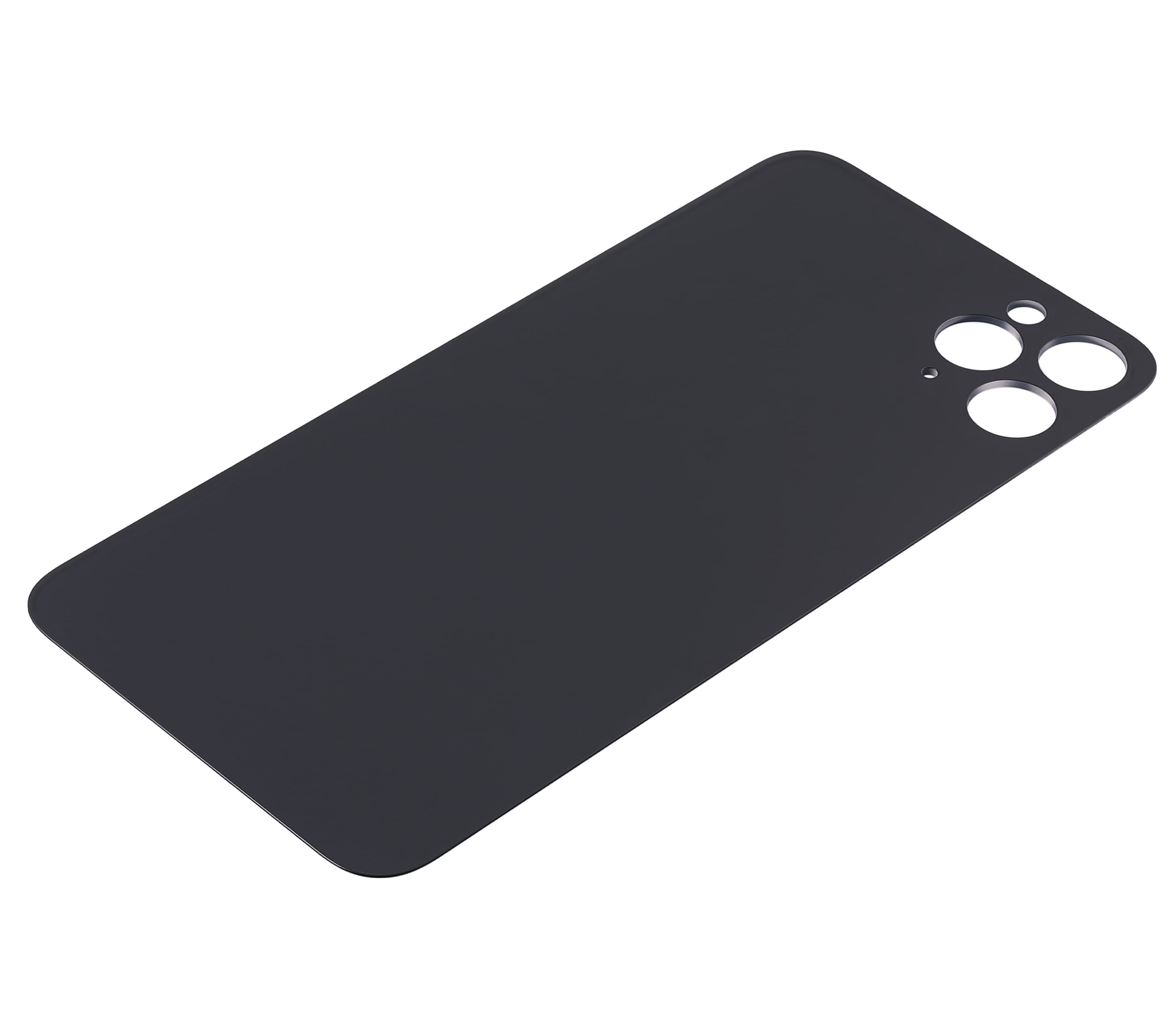 Back Glass With 3M Adhesive Compatible For iPhone 11 Pro Max (No Logo / Large Camera Hole) (Space Gray)