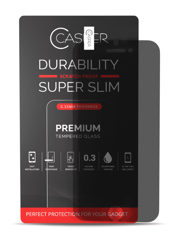 Casper Tempered Glass Compatible For iPhone 6 Plus / 6S Plus (Retail Pack) (Privacy)