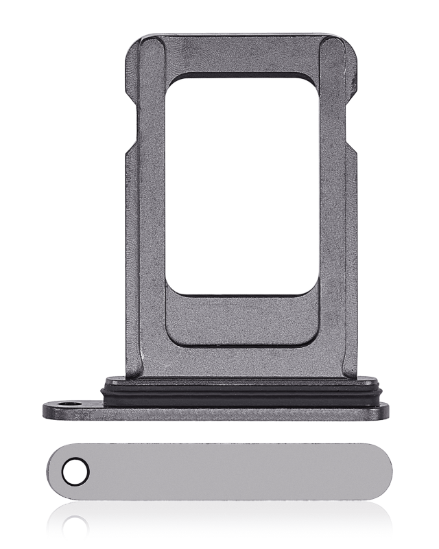 Single Sim Card Tray Compatible For iPhone 14 Pro / 14 Pro Max (Space Black)