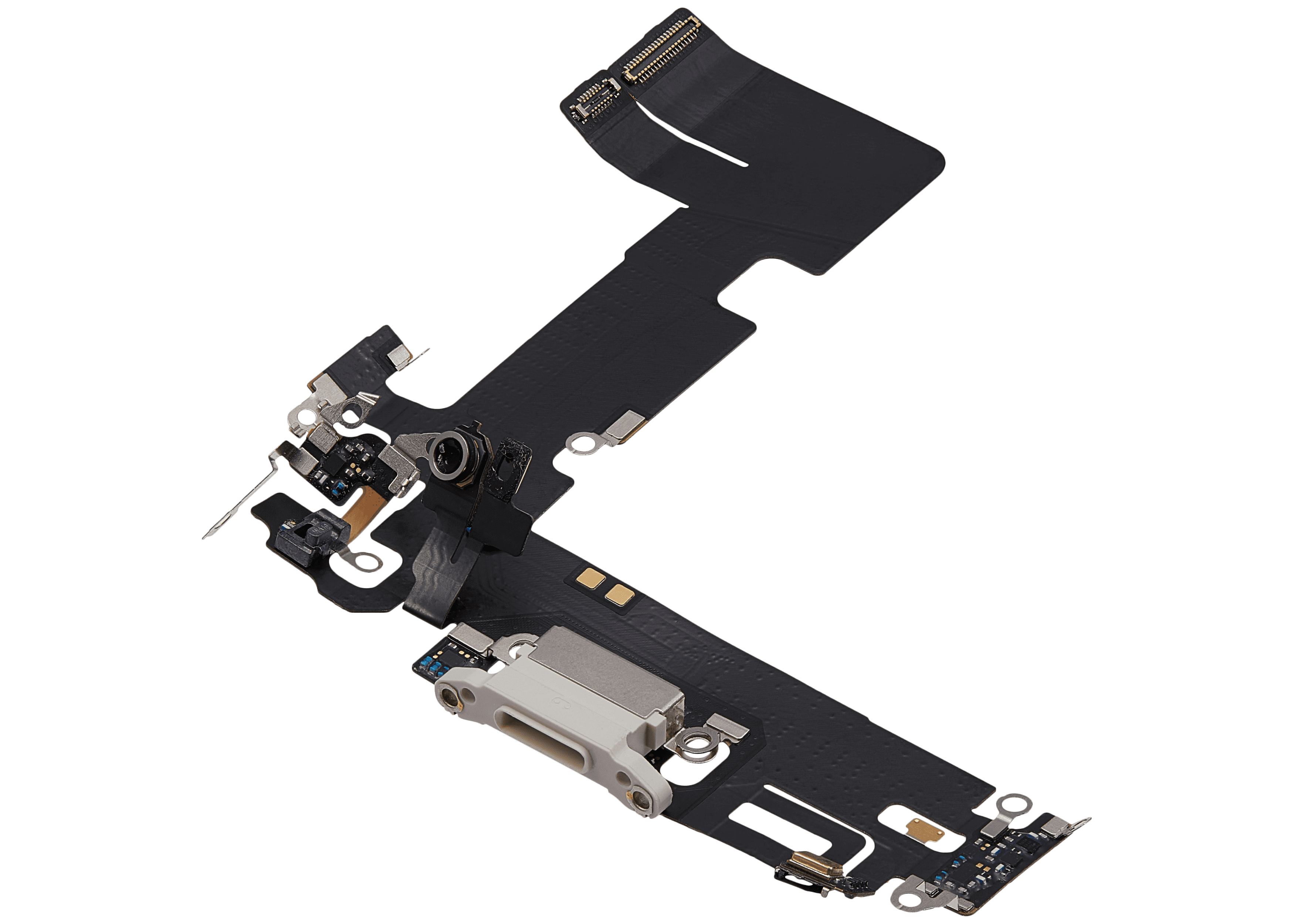 Charging Port Flex Cable Compatible For iPhone 13 (Used OEM Pull) (Starlight)