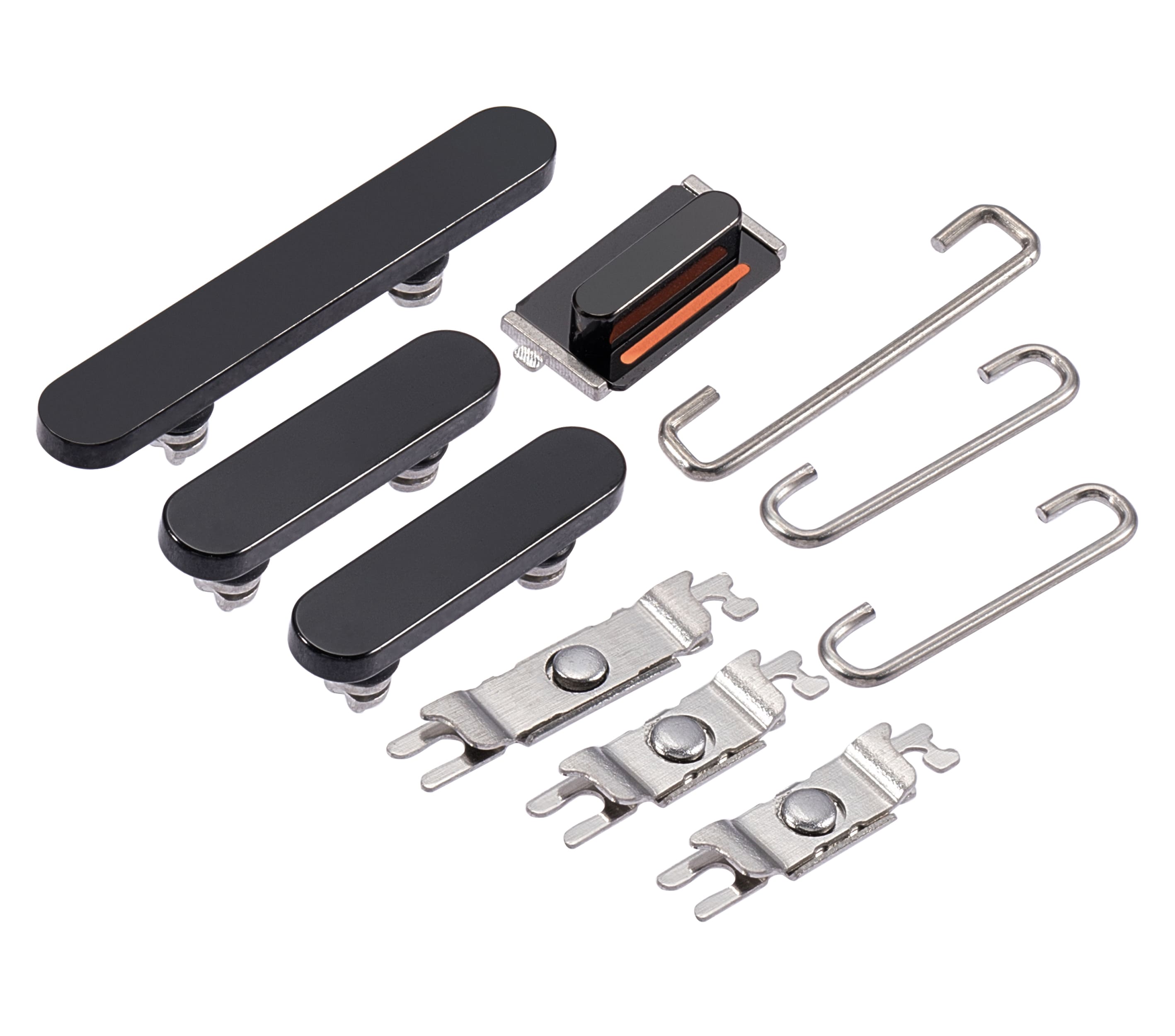 Hard Buttons (Power / Volume / Switch) Compatible For iPhone 14 Pro / 14 Pro Max (Space Black)
