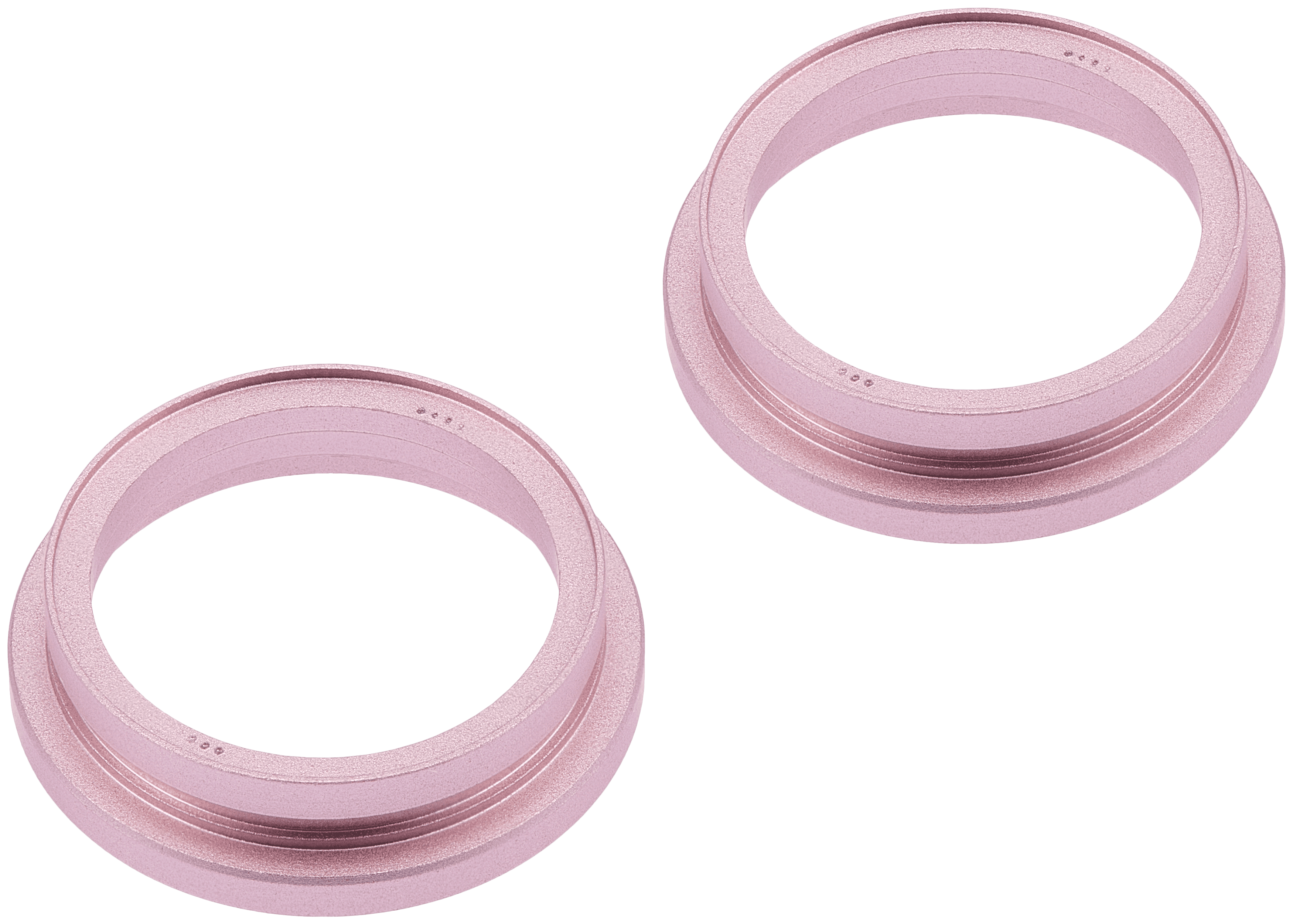 Back Camera Bezel Ring Only Compatible For iPhone 15 / 15 Plus (Pink) (2 Piece Set)