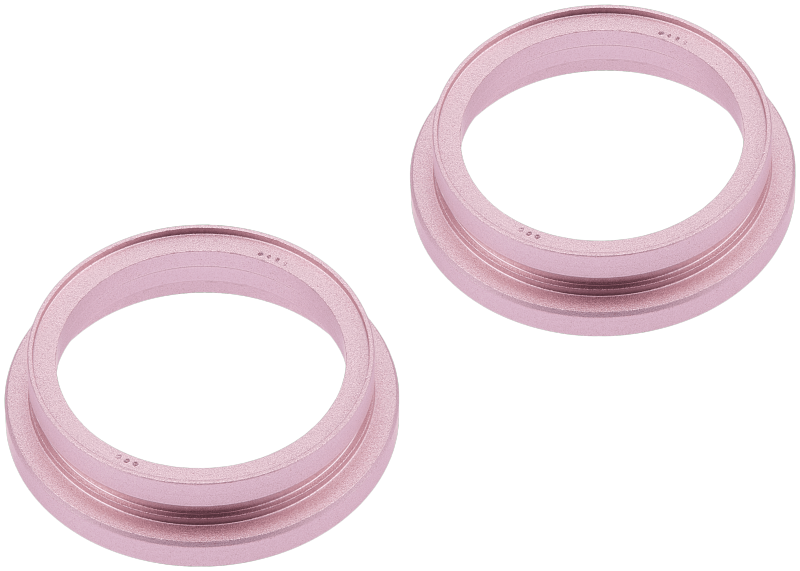 Back Camera Bezel Ring Only Compatible For iPhone 15 / 15 Plus (Pink) (2 Piece Set)