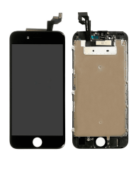 LCD Assembly With Steel Plate Compatible For iPhone 6S (Aftermarket) (Black)