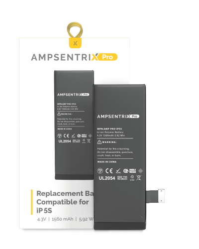 Replacement Battery Compatible For iPhone 5S (AmpSentrix Pro)