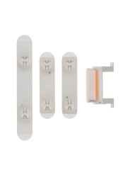Hard Buttons (Power / Volume / Switch) Compatible For iPhone 11 (White)