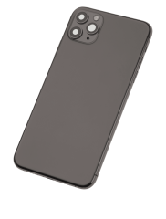 Back Housing W/ Small Components Pre-Installed Compatible For iPhone 11 Pro Max (Used OEM Pull: Grade C) (Space Gray)