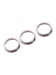Back Camera Bezel Ring Only Compatible For iPhone 11 Pro / 11 Pro Max (White) (3 Piece Set) (10 Pack)