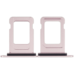 Single Sim Card Tray Compatible For iPhone 15 / 15 Plus (Pink)